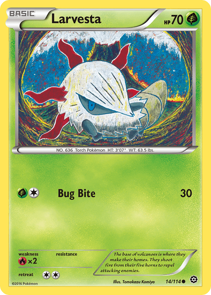 Larvesta (14/114) [XY: Steam Siege] (Online Only)