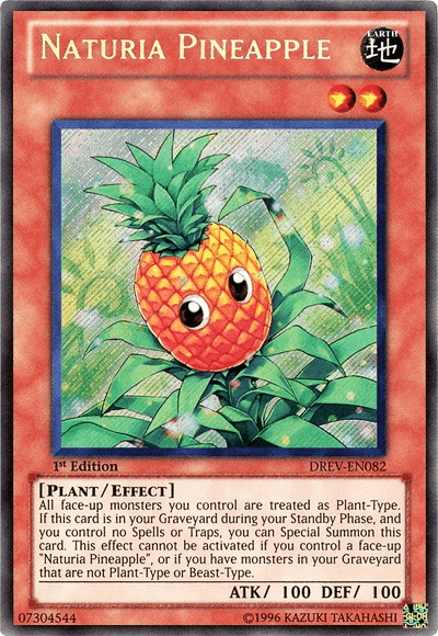 Naturia Pineapple [DREV-EN082] Secret Rare (ONLINE ORDER ONLY)