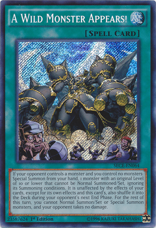 A Wild Monster Appears! [SECE-EN064] Secret Rare (ONLINE ORDER ONLY)