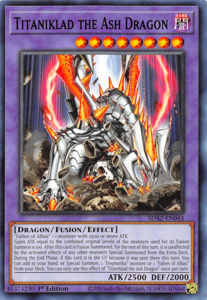 Titaniklad the Ash Dragon [SDAZ-EN043] Common (ONLINE ORDER ONLY)