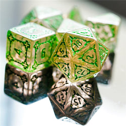 (Green) Huge Castle Dice (D6:25mm) 7-Dice (Online Only)