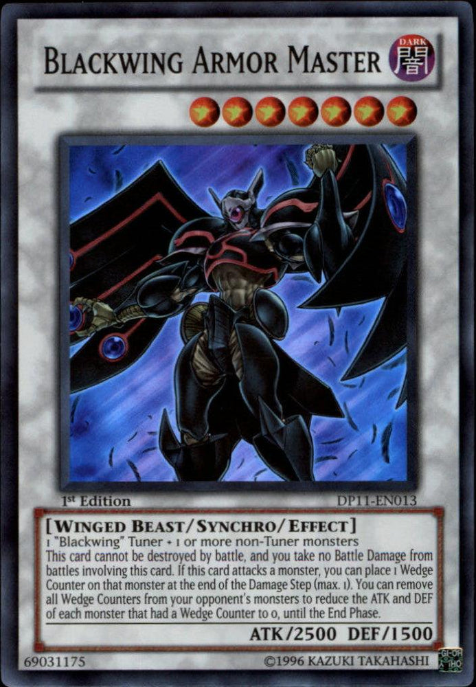 Blackwing Armor Master [DP11-EN013] Super Rare (ONLINE ORDER ONLY)