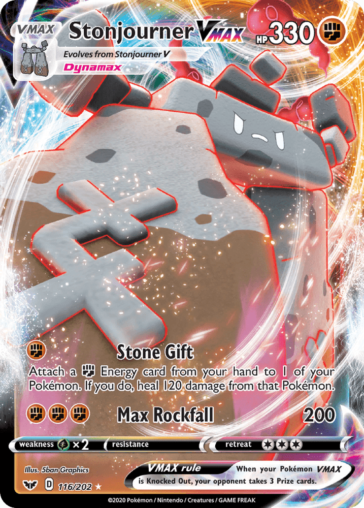 Stonjourner VMAX (116/202) [Sword & Shield: Base Set] (Online Only)