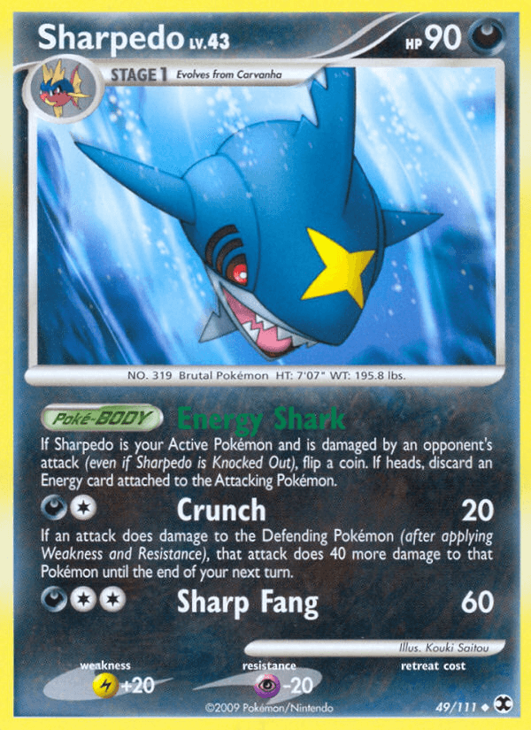 Sharpedo (49/111) [Platinum: Rising Rivals] (Online Only)