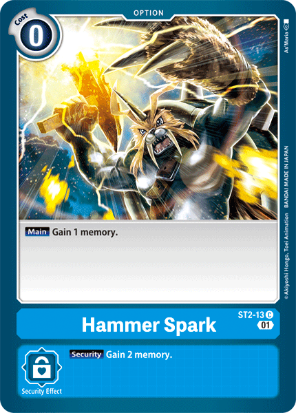 Hammer Spark [ST2-13] (Alternative Art) [Starter Deck: Ulforce Veedramon] (ONLINE ORDER ONLY)