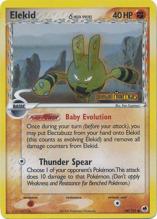 Elekid (48/101) (Delta Species) (Stamped) [EX: Dragon Frontiers] (Online Only)