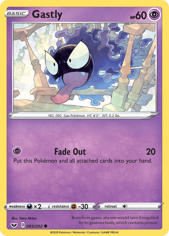 Gastly (083/202) [Sword & Shield: Base Set] (Online Only)