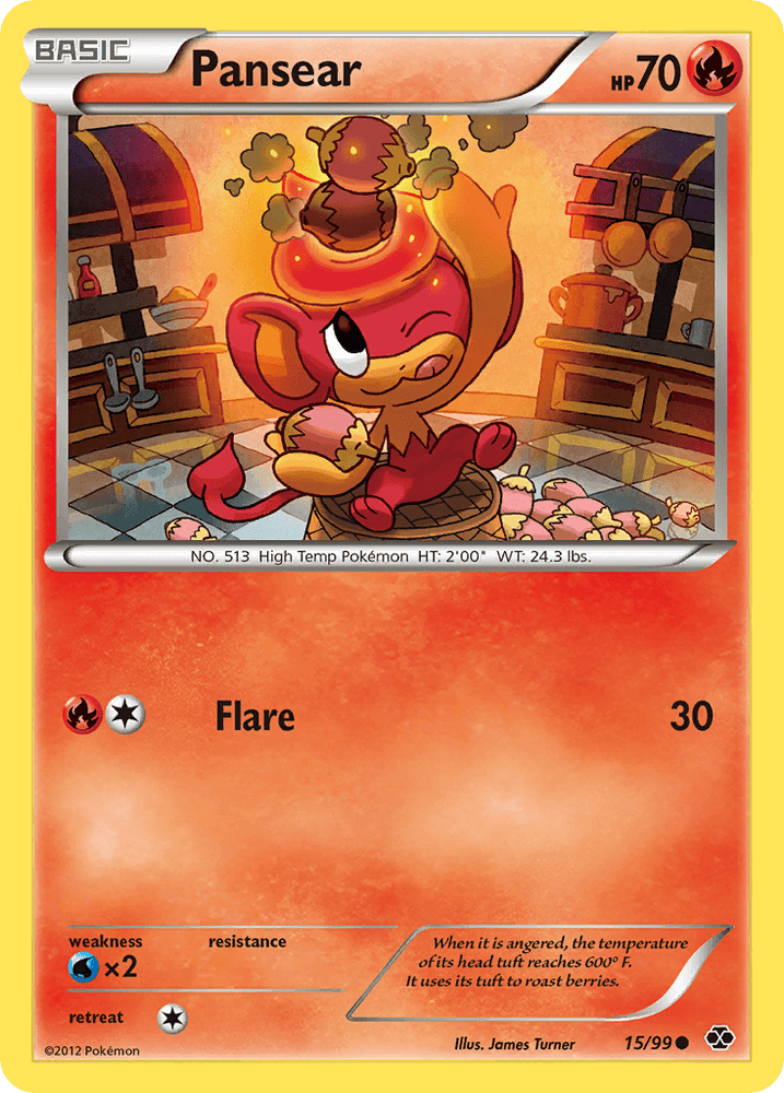 Pansear (15/99) [Black & White: Next Destinies] (Online Only)