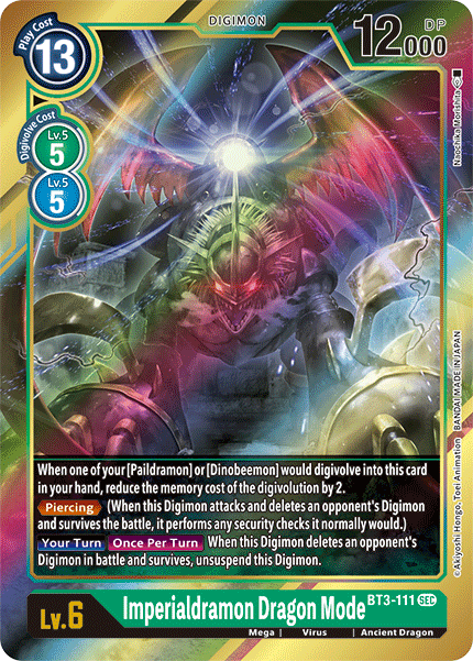 Imperialdramon Dragon Mode [BT3-111] (Alternate Art) [Release Special Booster Ver.1.5] (ONLINE ORDER ONLY)