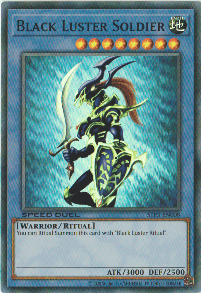 Black Luster Soldier [STP3-EN008] Super Rare (ONLINE ORDER ONLY)