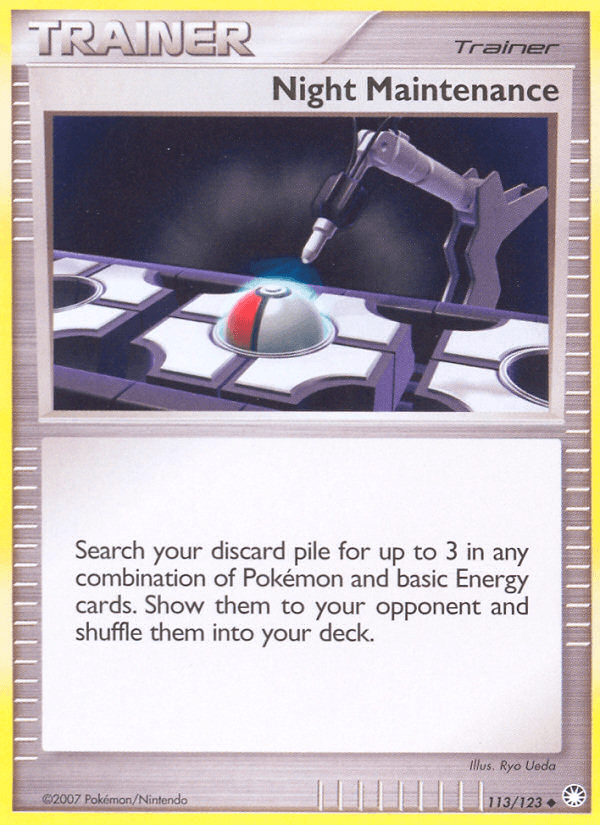 Night Maintenance (113/123) [Diamond & Pearl: Mysterious Treasures] (Online Only)