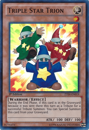 Triple Star Trion [ZTIN-EN019] Super Rare (ONLINE ORDER ONLY)