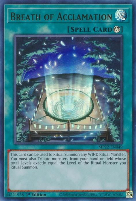 Breath of Acclamation [MP22-EN049] Ultra Rare (ONLINE ORDER ONLY)