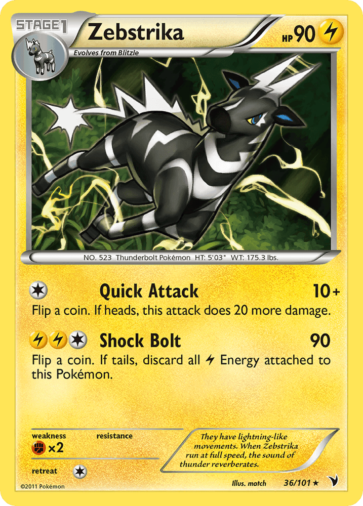 Zebstrika (36/101) [Black & White: Noble Victories] (Online Only)
