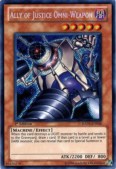 Ally of Justice Omni-Weapon [HA03-EN050] Secret Rare (ONLINE ORDER ONLY)