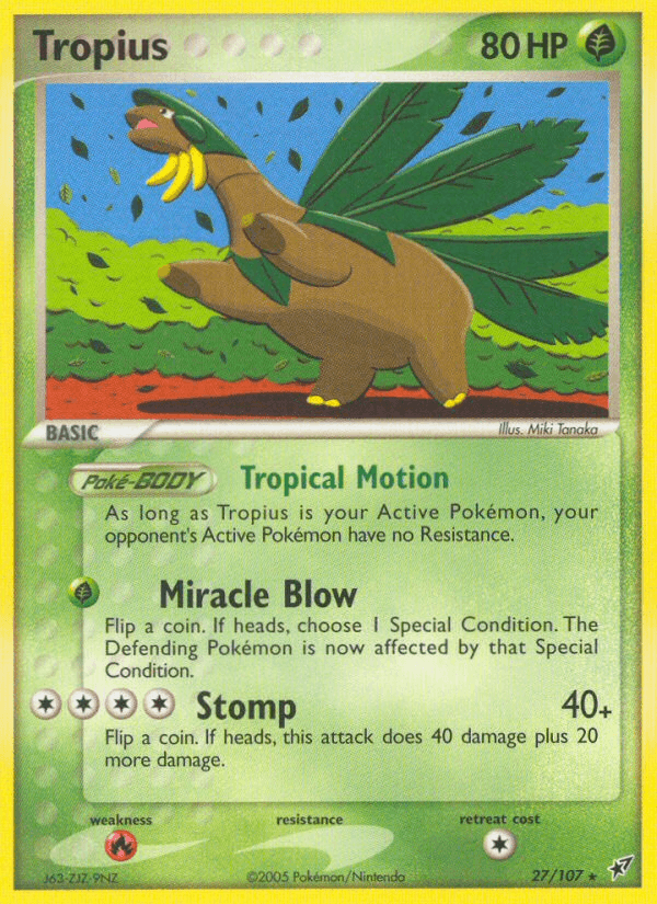 Tropius (27/107) [EX: Deoxys] (Online Only)