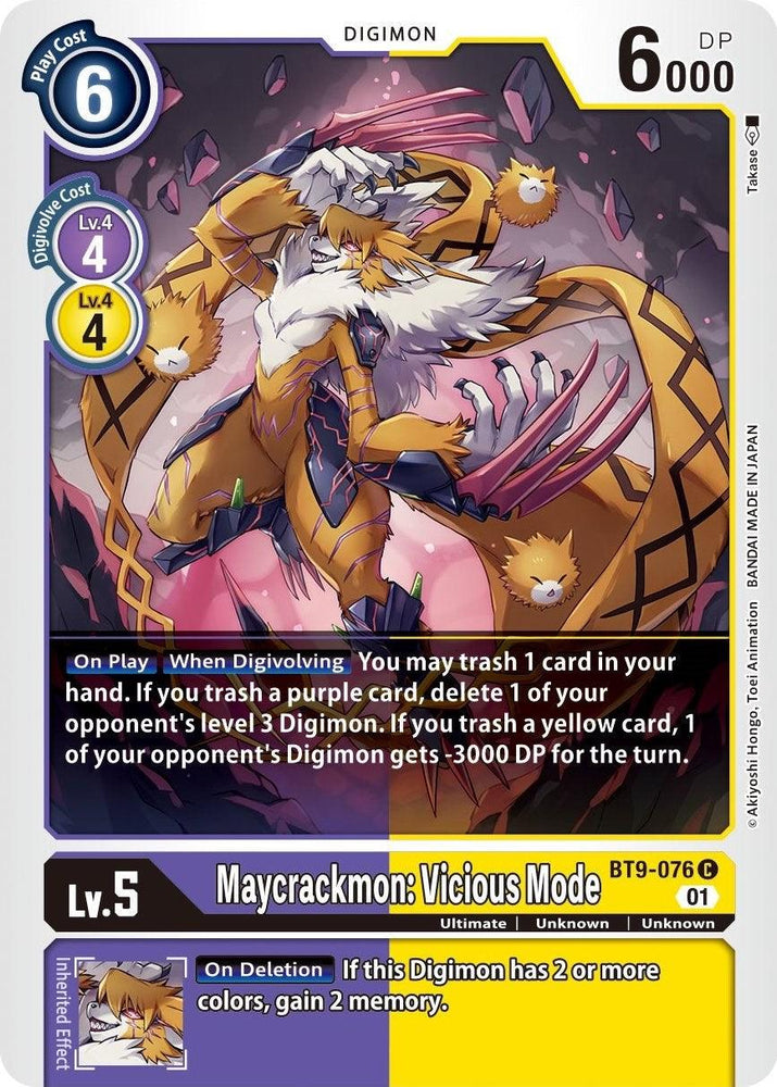 Maycrackmon: Vicious Mode [BT9-076] [X Record] (ONLINE ORDER ONLY)