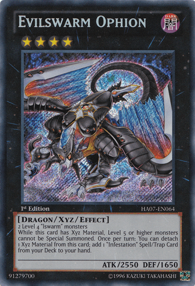 Evilswarm Ophion [HA07-EN064] Secret Rare (ONLINE ORDER ONLY)