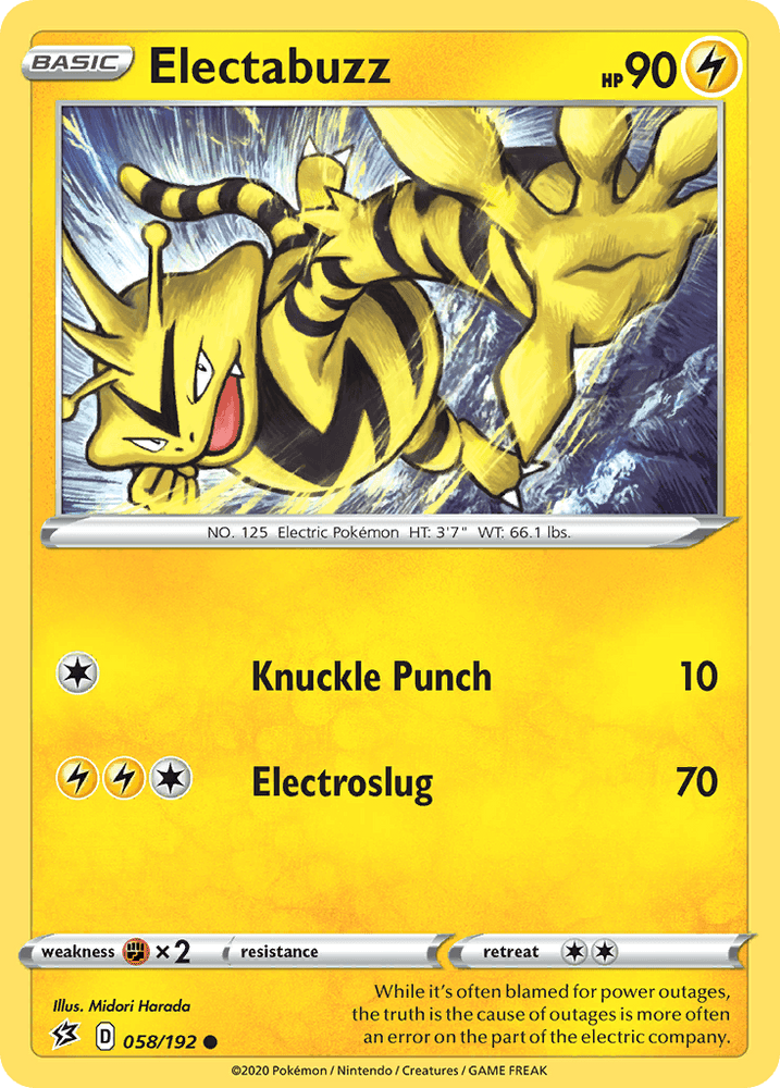 Electabuzz (058/192) [Sword & Shield: Rebel Clash] (Online Only)