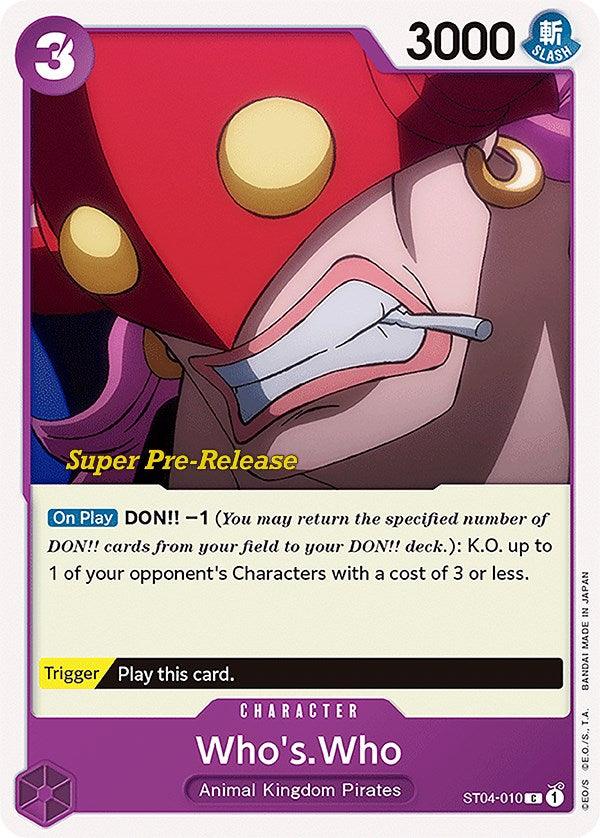 Who's.Who [Super Pre-Release Starter Deck: Animal Kingdom Pirates] (ONLINE ORDER ONLY)
