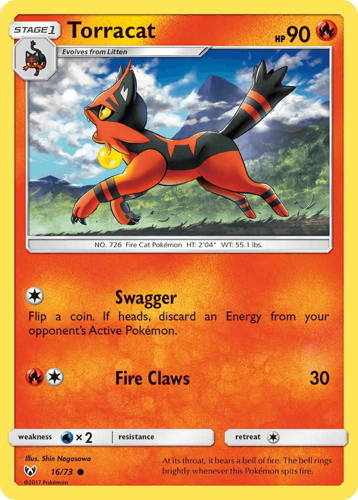 Torracat (16/73) [Sun & Moon: Shining Legends] (Online Only)