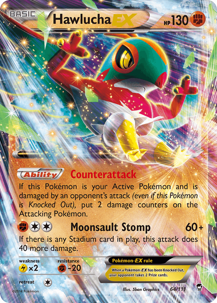 Hawlucha EX (64/111) [XY: Furious Fists] (Online Only)