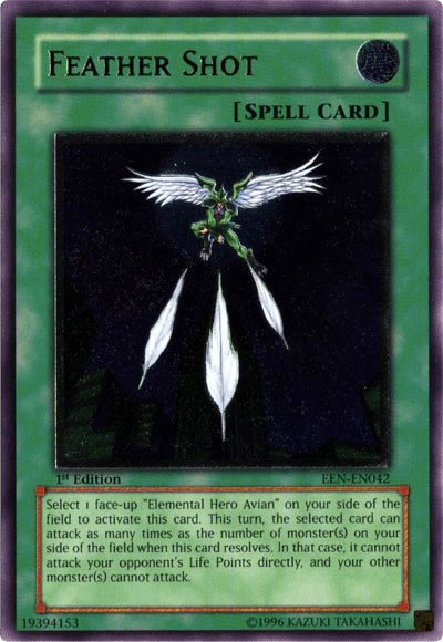 Feather Shot [EEN-EN042] Ultimate Rare (ONLINE ORDER ONLY)