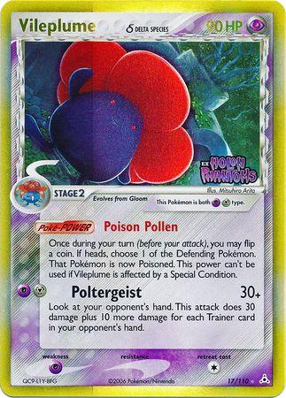 Vileplume (17/110) (Delta Species) (Stamped) [EX: Holon Phantoms] (Online Only)