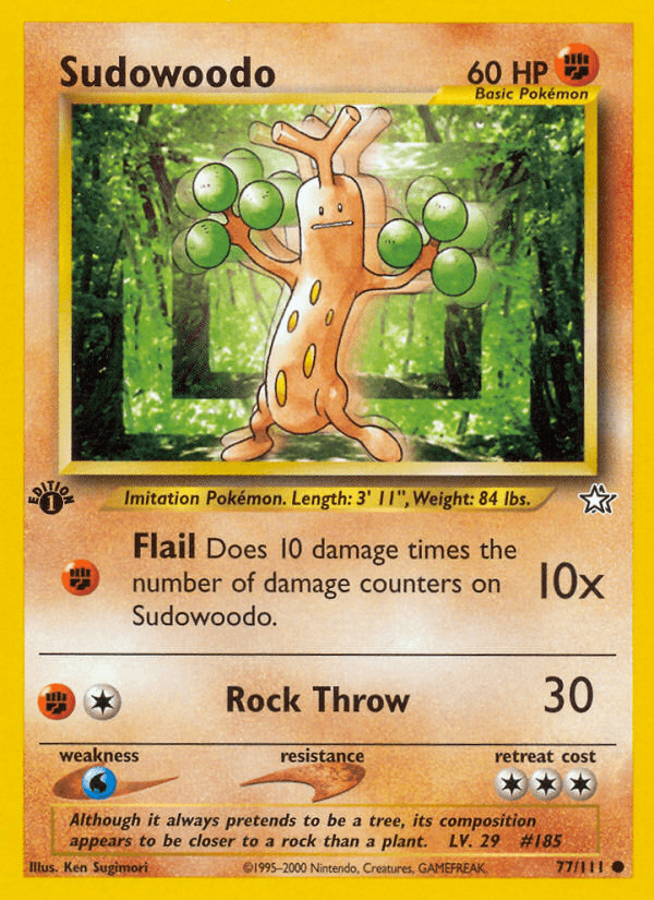 Sudowoodo (77/111) [Neo Genesis 1st Edition] (Online Only)