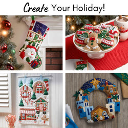 Bucilla Cats in Ugly Sweaters Felt Ornament Kit – Set of 6 Christmas Cat Ornaments (ONLINE ORDER ONLY)