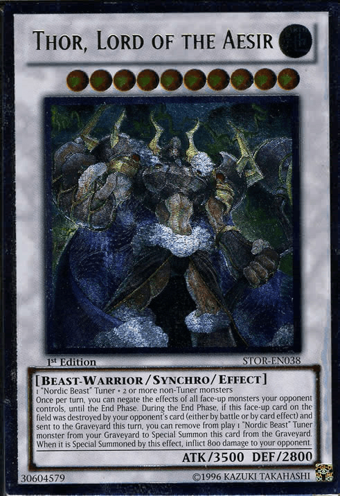 Thor, Lord of the Aesir [STOR-EN038] Ultimate Rare (ONLINE ORDER ONLY)