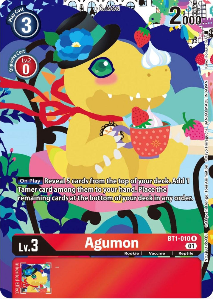 Agumon [BT1-010] (Tamer's Card Set 2 Floral Fun) [Release Special Booster Promos] (ONLINE ORDER ONLY)
