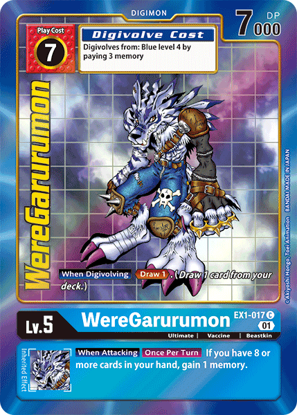 WereGarurumon [EX1-017] (Alternate Art) [Classic Collection] (ONLINE ORDER ONLY)