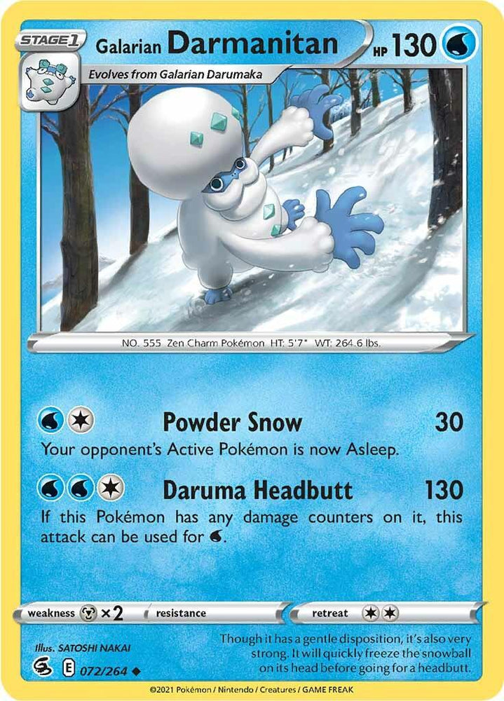 Galarian Darmanitan (072/264) [Sword & Shield: Fusion Strike] (Online Only)