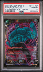 2020 DRAGON BALL SUPER VERMILION BLOODLINE GARLIC JR OVLD/D.Z. #BT11-104 PSA 10 (Online Order Only)