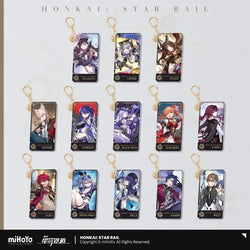 Honkai: Star Rail The Nihility Character Warp Artwork Acrylic Keychain