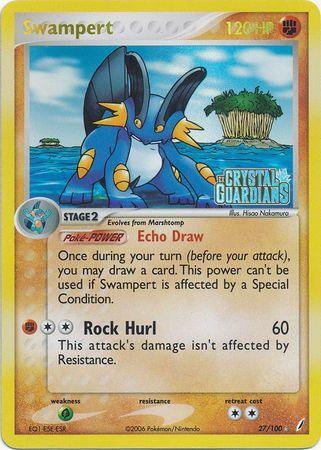 Swampert (27/100) (Stamped) [EX: Crystal Guardians] (Online Only)