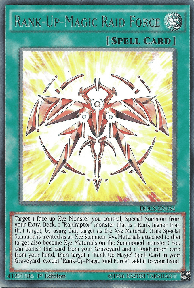 Rank-Up-Magic Raid Force [DOCS-EN054] Rare (ONLINE ORDER ONLY)