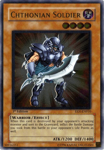 Chthonian Soldier [EEN-EN010] Ultimate Rare (ONLINE ORDER ONLY)