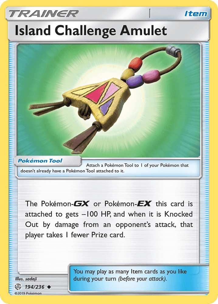 Island Challenge Amulet (194/236) [Sun & Moon: Cosmic Eclipse] (Online Only)