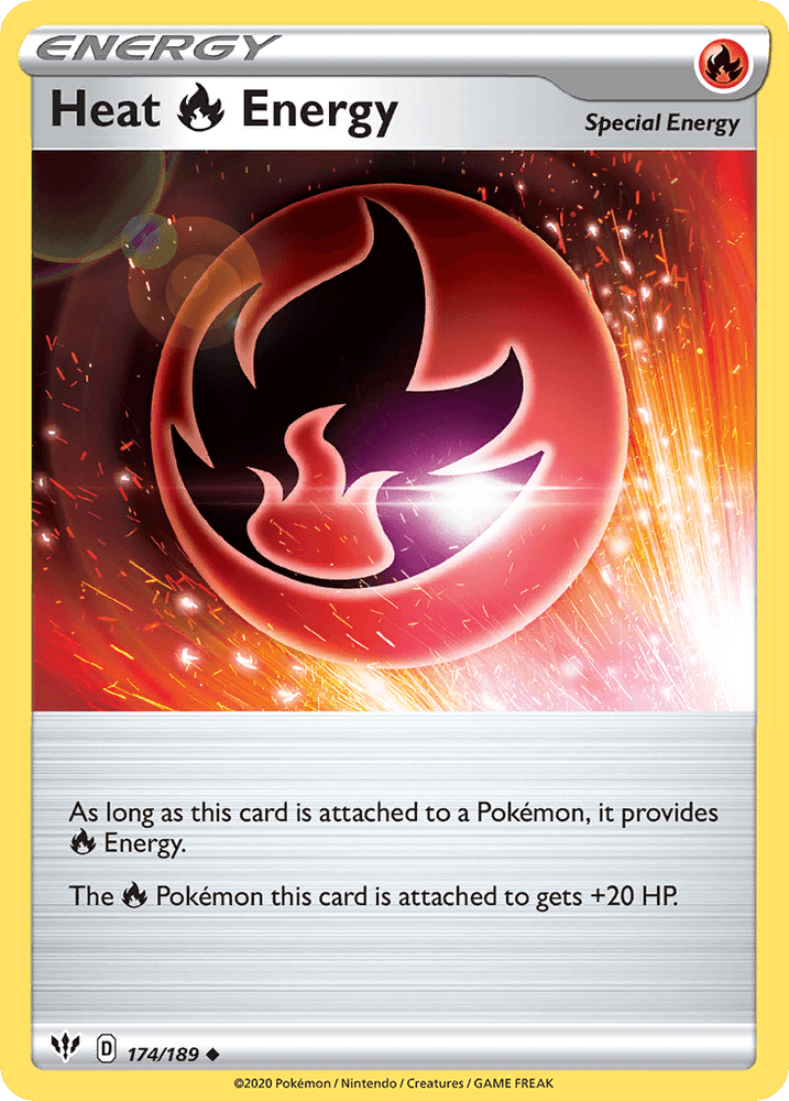 Heat Fire Energy (174/189) [Sword & Shield: Darkness Ablaze] (Online Only)