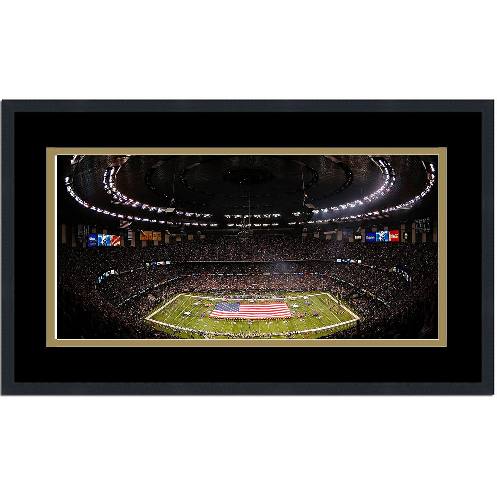 Framed Caesars Superdome New Orleans Saints 16x24 Football Photo Professionally Matted (ONLINE ORDER ONLY)