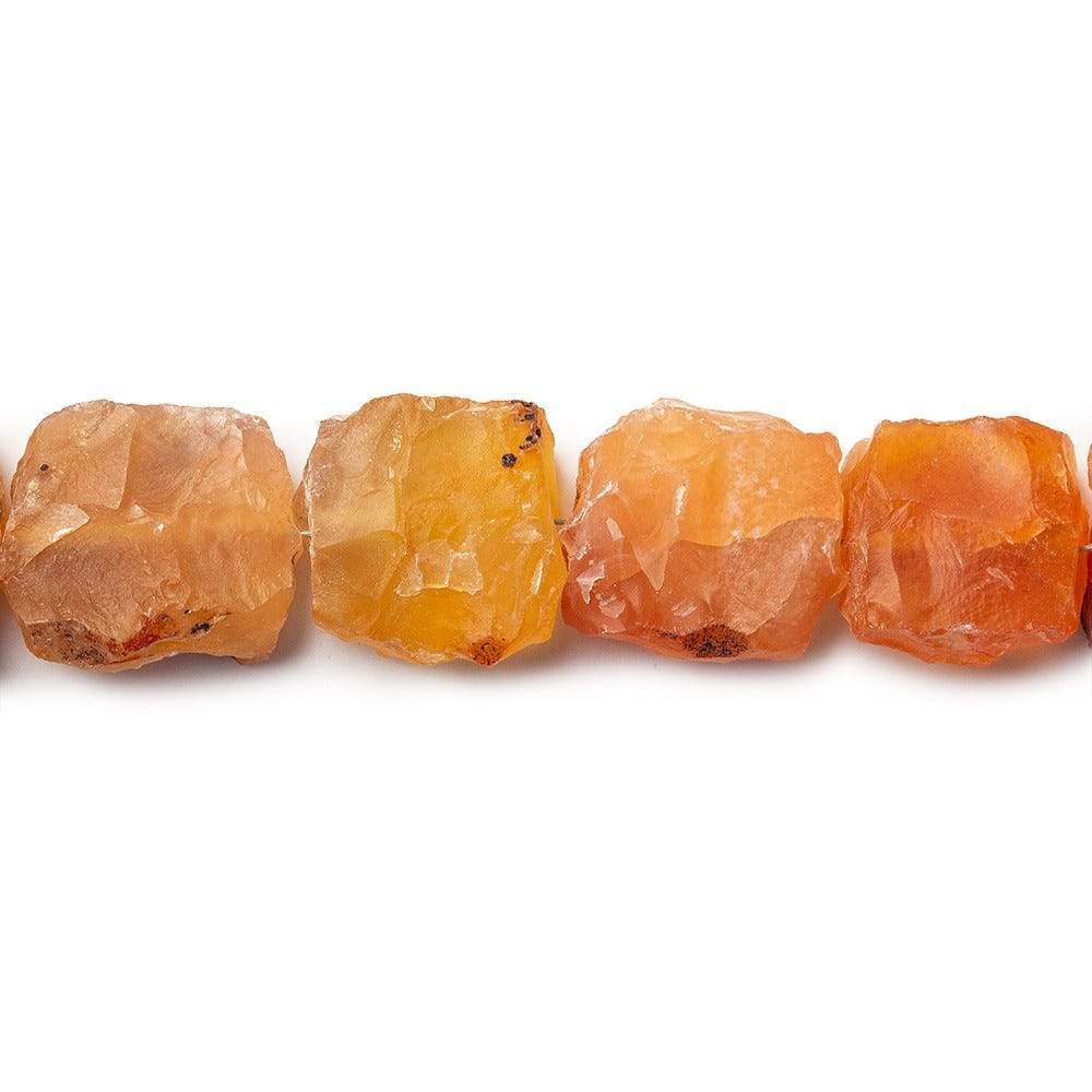 Cantalope Agate Beads Hammer Faceted Square (ONLINE ORDER ONLY)