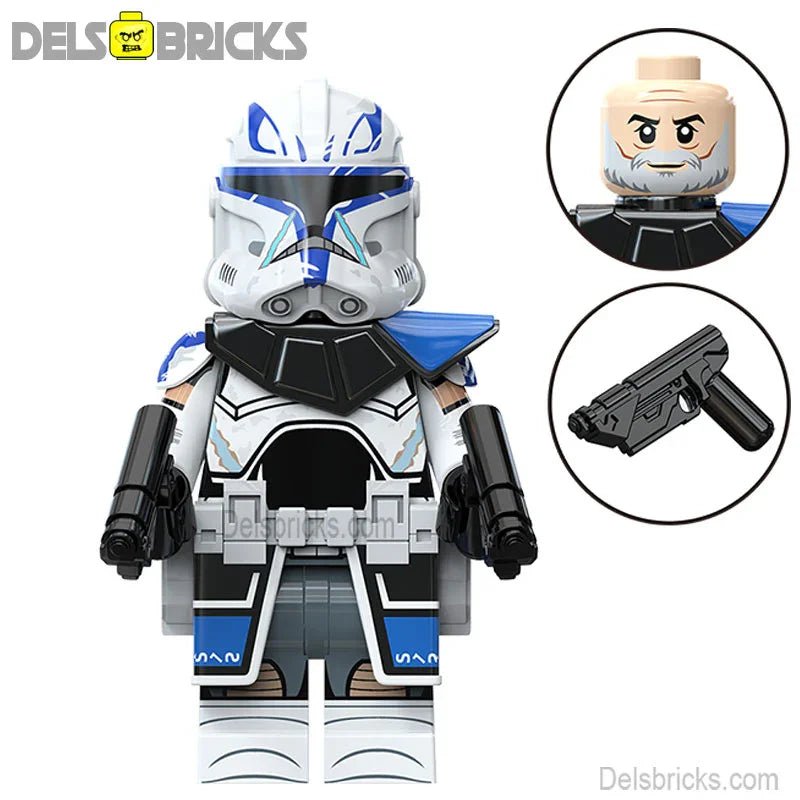 captain Rex (Rebels) 501st Clone trooper Star Wars Lego Minifigures Custom Toys S3 (ONLINE ORDER ONLY)