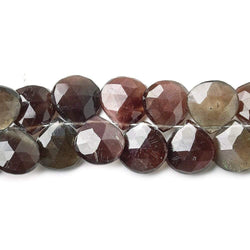 Cat's Eye Scapolite Faceted Heart Briolette Beads, 8 inch, 11x11x5-12x12x5mm, 48 pieces (ONLINE ORDER ONLY)