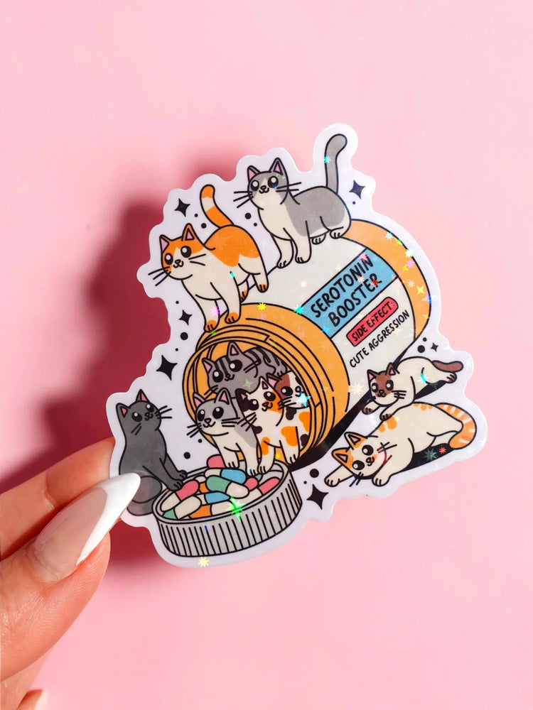 Cats Serotonin Booster Sticker