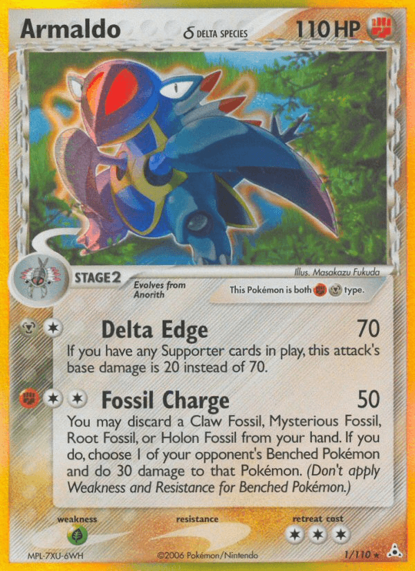 Armaldo (1/110) (Delta Species) [EX: Holon Phantoms] (Online Only)