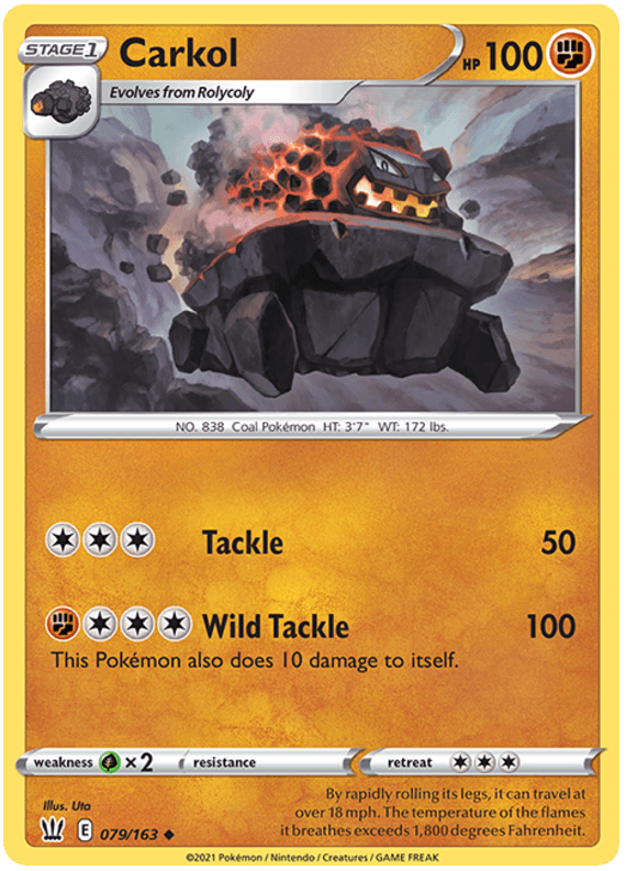 Carkol (079/163) [Sword & Shield: Battle Styles] (Online Only)