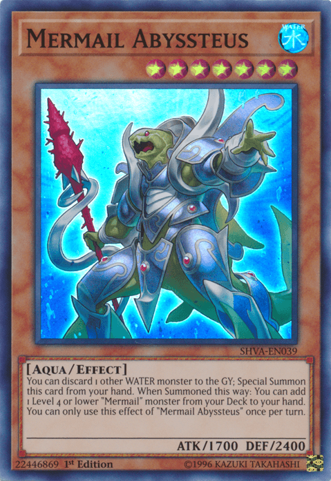 Mermail Abyssteus [SHVA-EN039] Super Rare (ONLINE ORDER ONLY)