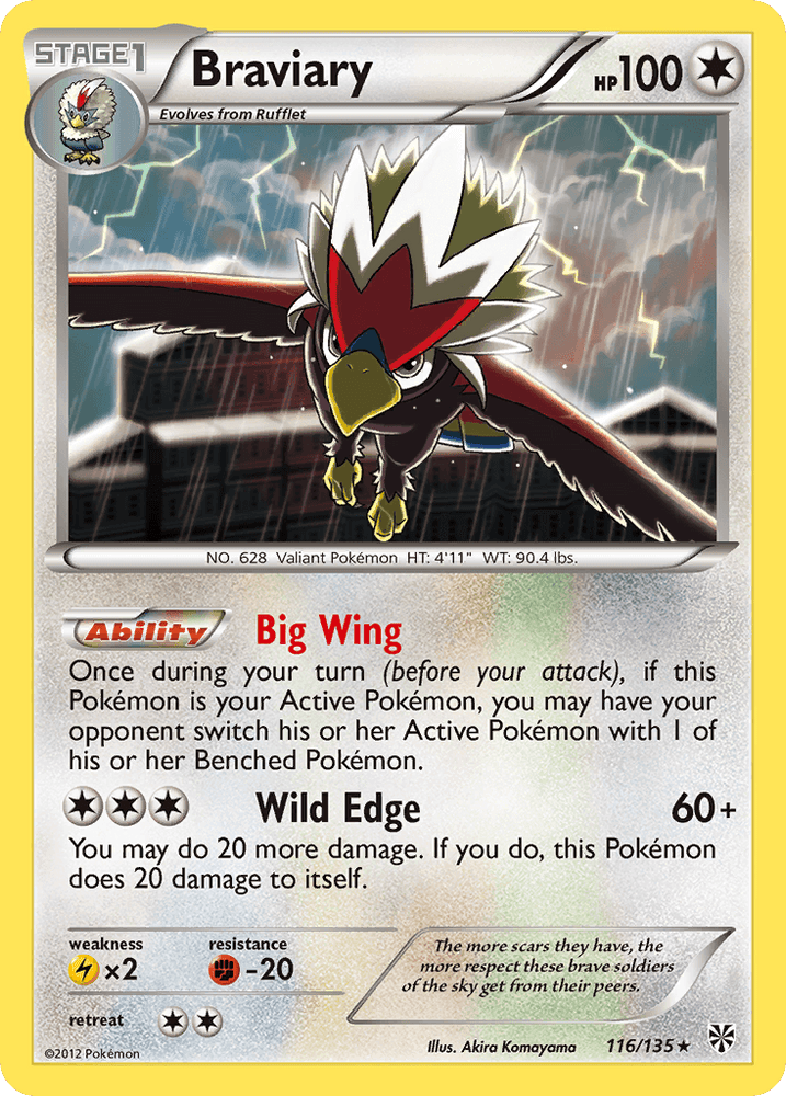 Braviary (116/135) [Black & White: Plasma Storm] (Online Only)